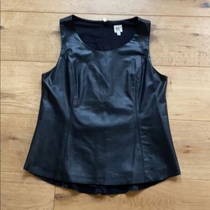 DL faux leather shell